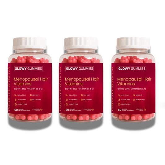 Glowy Gummies - Menopausal Hair Vitamins - 3 Pack