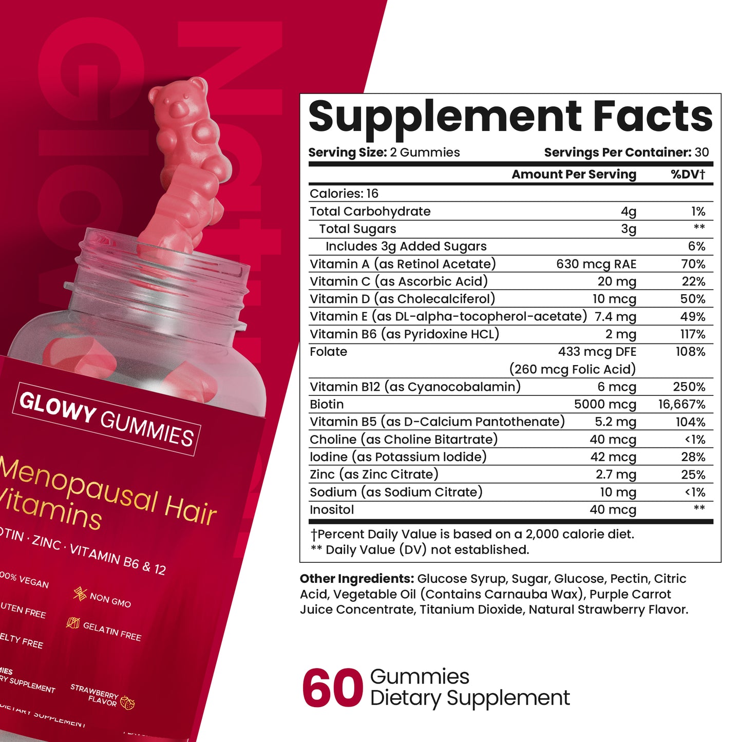 Glowy Gummies – Menopausal Hair Vitamins